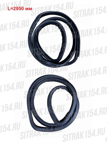 Уплотнитель дверного стекла опускного левый наружний SITRAK C7H 810W62651-0089 (26291) 